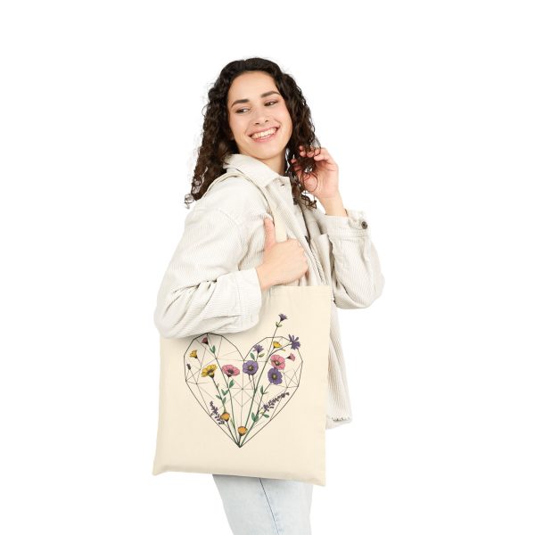 Spring Flowerheart - Cotton Bag - Image 2