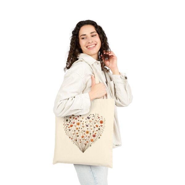 Summer FlowerHeart- Cotton Bag - Image 2