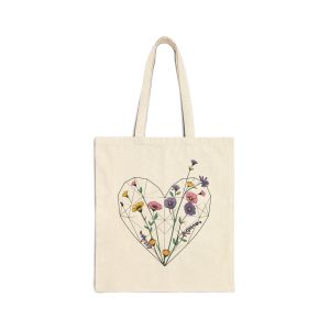 Spring Flowerheart - Cotton Bag