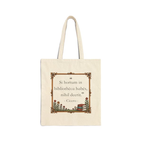 All you need is a Library and a Garden - Cotton Bag