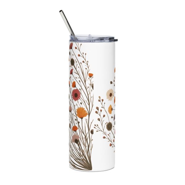 Summer Flower Heart - 20oz Insulated Tumbler - Image 3