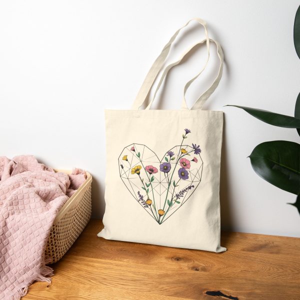 Spring Flowerheart - Cotton Bag - Image 4