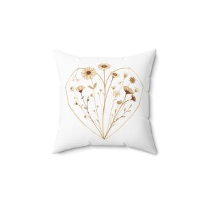 Autumn HeartFlower Pillow