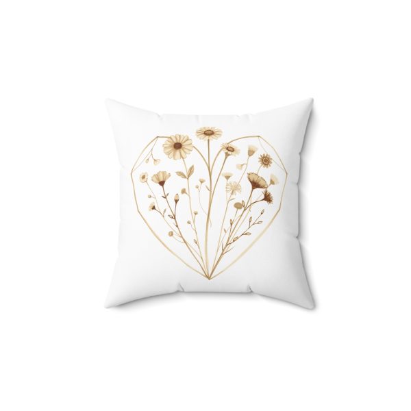Autumn HeartFlower Pillow