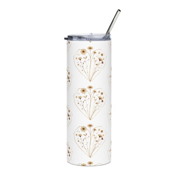 Autumn Flower Heart - 20oz Insulated Tumbler