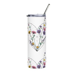 Spring Flower Heart - 20oz Insulated Tumbler
