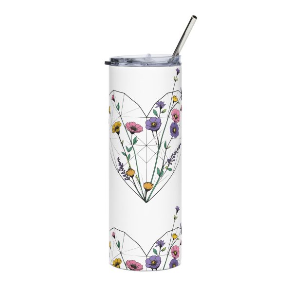 Spring Flower Heart - 20oz Insulated Tumbler